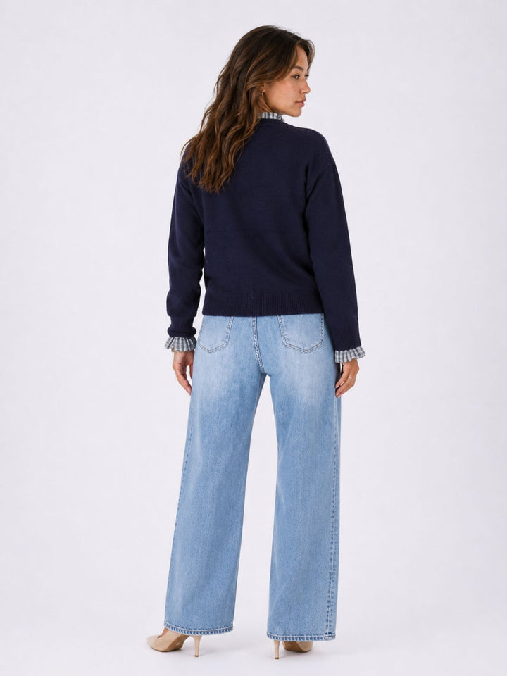 Strickjacke Damen Applikation Dackel Rüschen