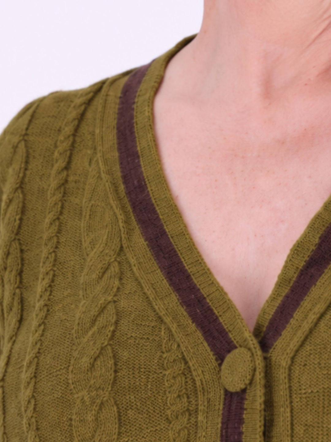Strickjacke Damen Farbmix Raute