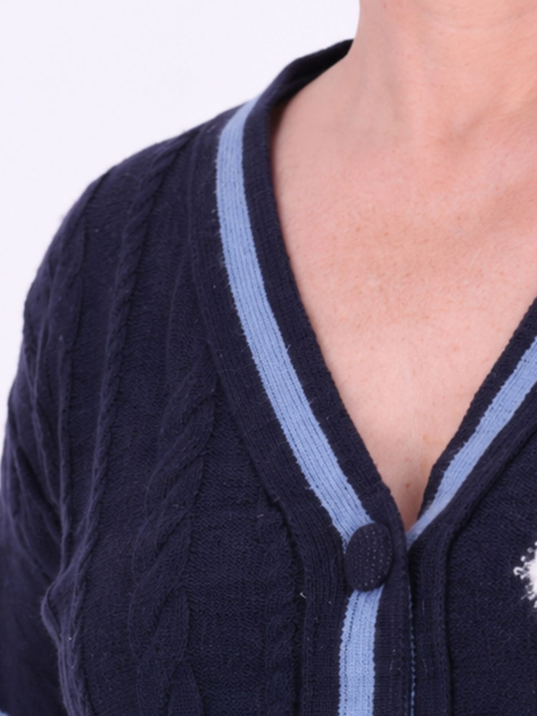 Strickjacke Damen Farbmix Raute