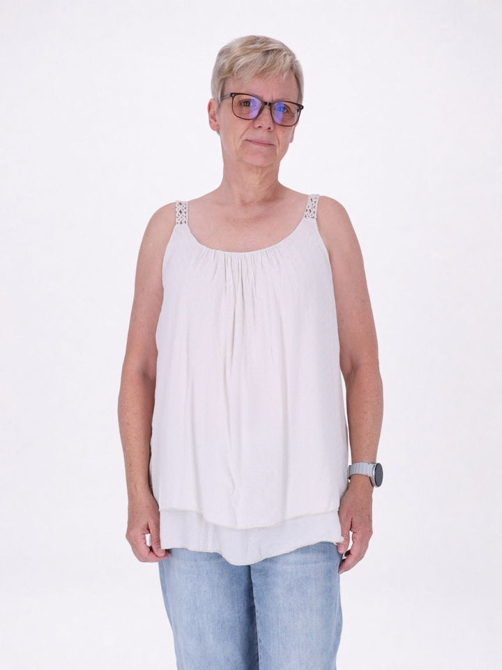 Top Double Layer Träger Häkel