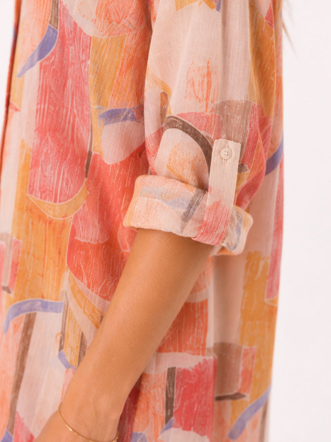 Longbluse Damen verschiedene AOP