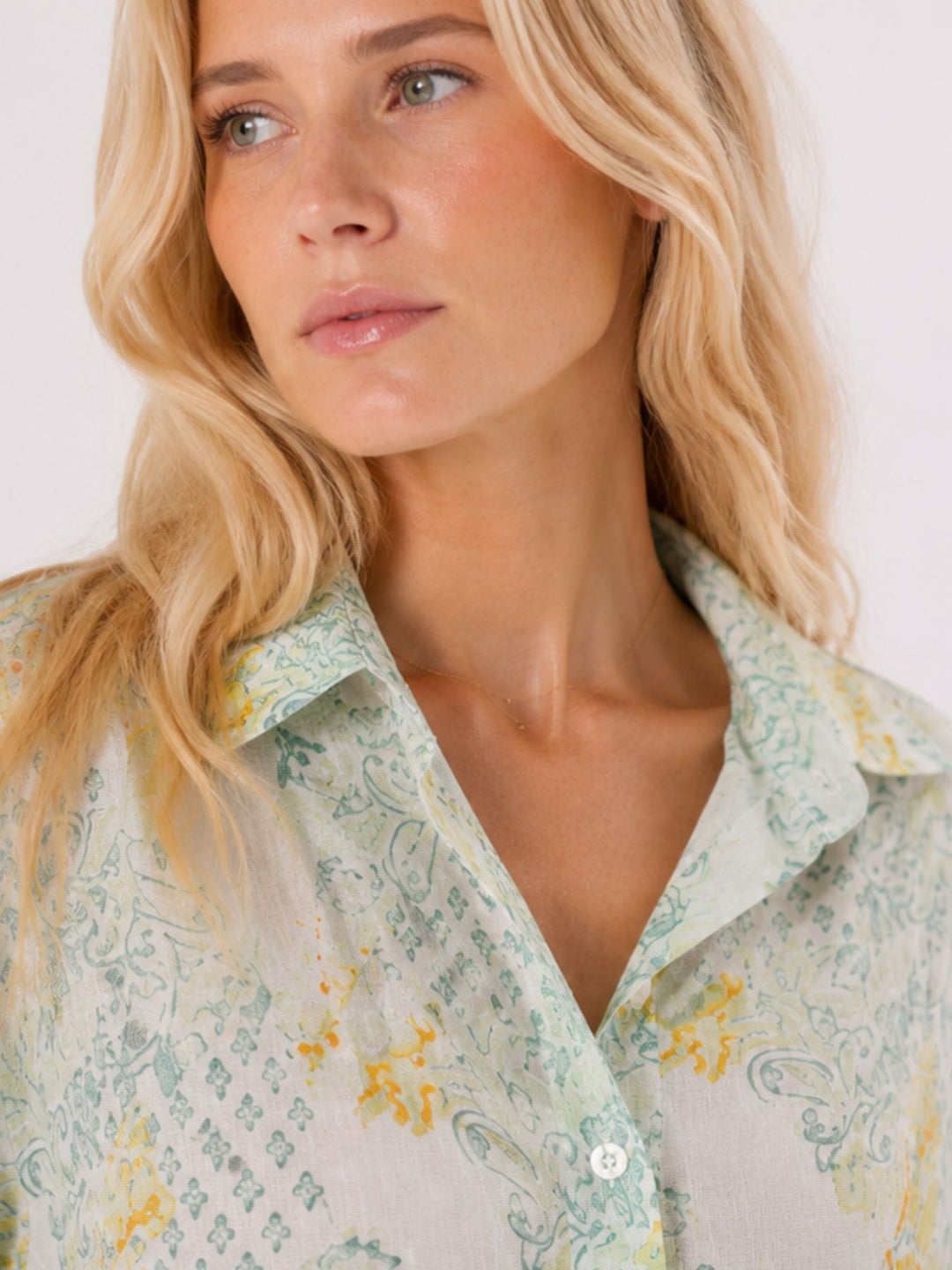 Longbluse Damen verschiedene AOP