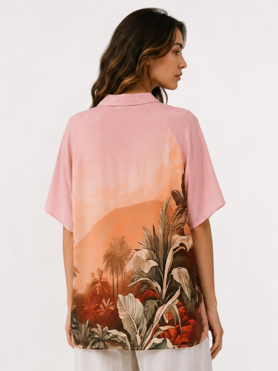 Bluse Damen 1/2 Arm AOP Jungel