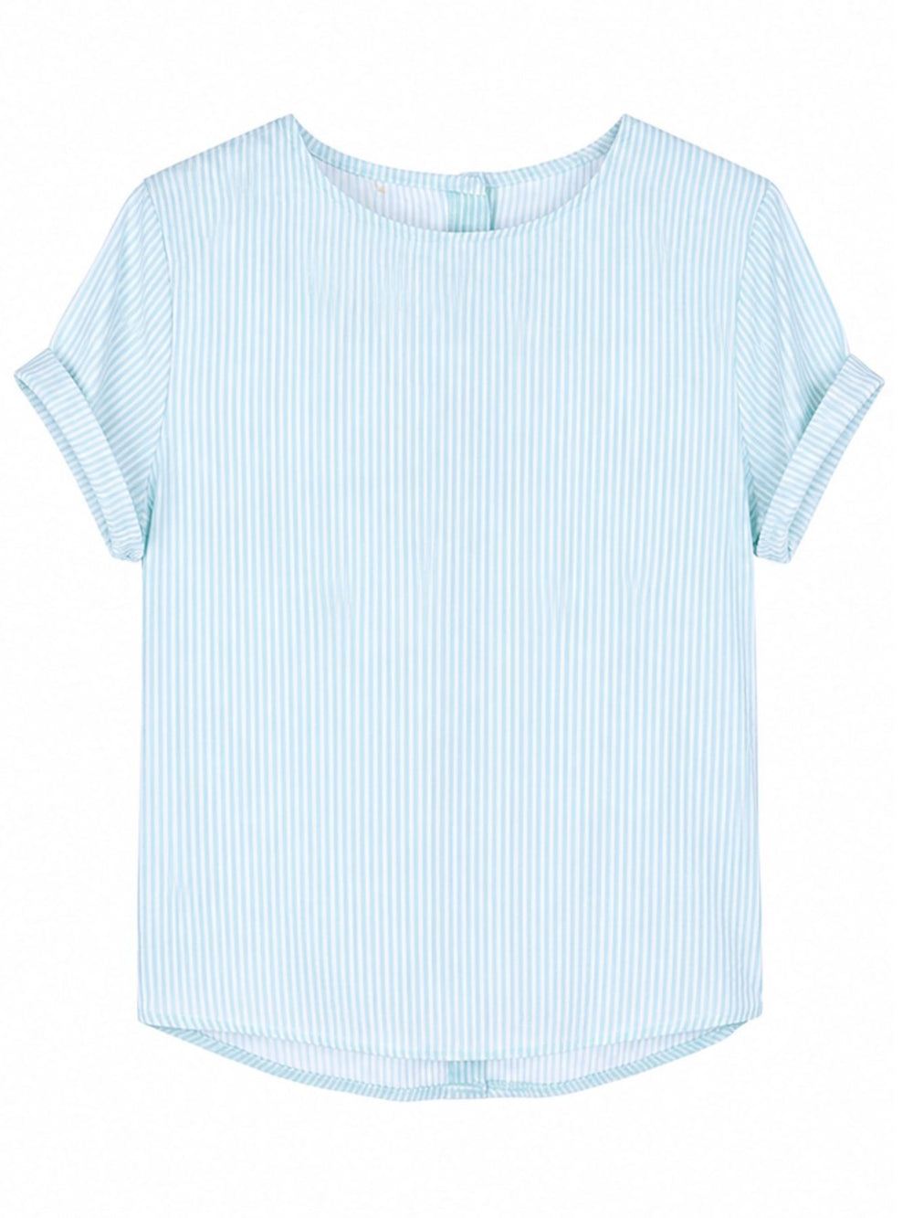 T-Shirt Streifen hinten geknöpft