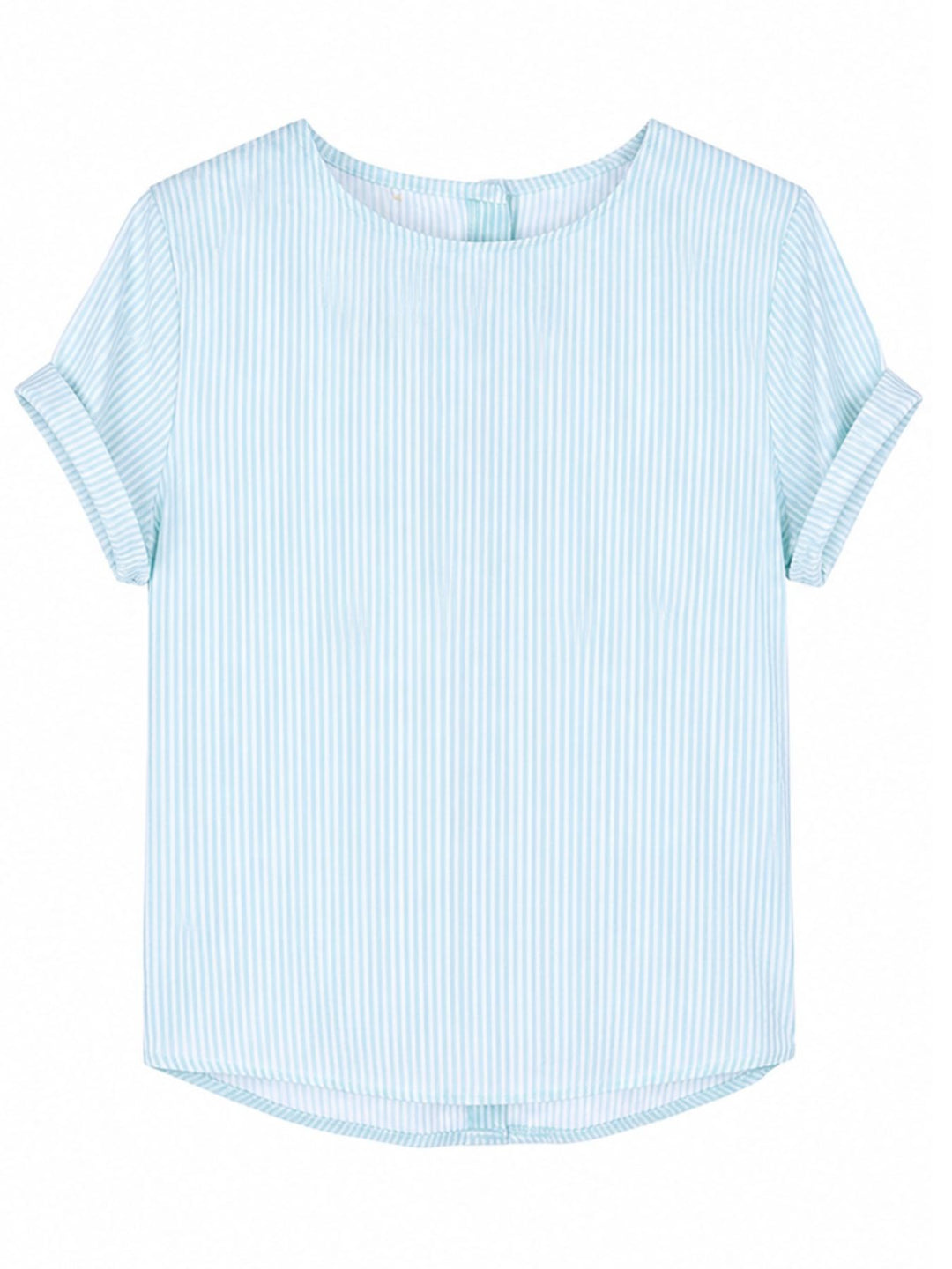 T-Shirt Streifen hinten geknöpft