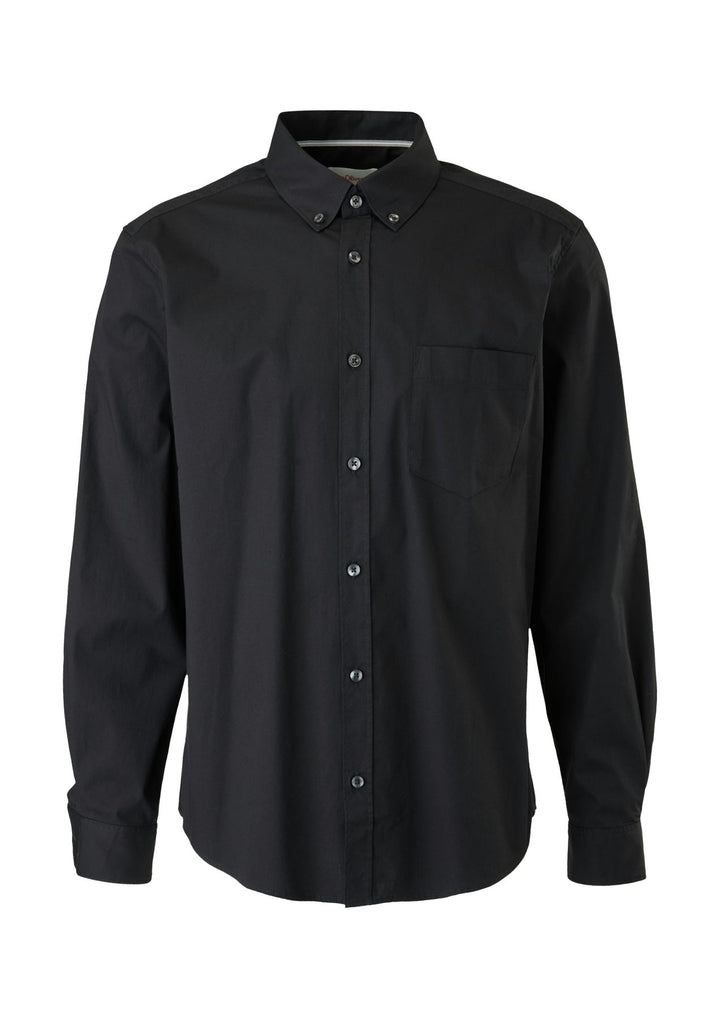 Herren Hemd Uni Langarm