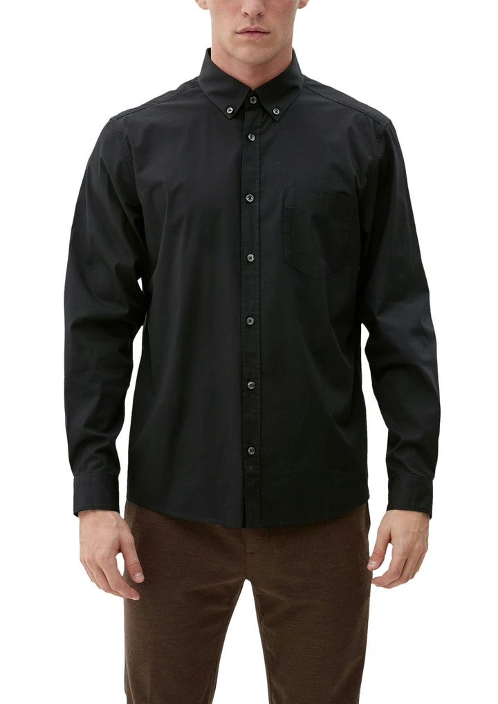 Herren Hemd Uni Langarm