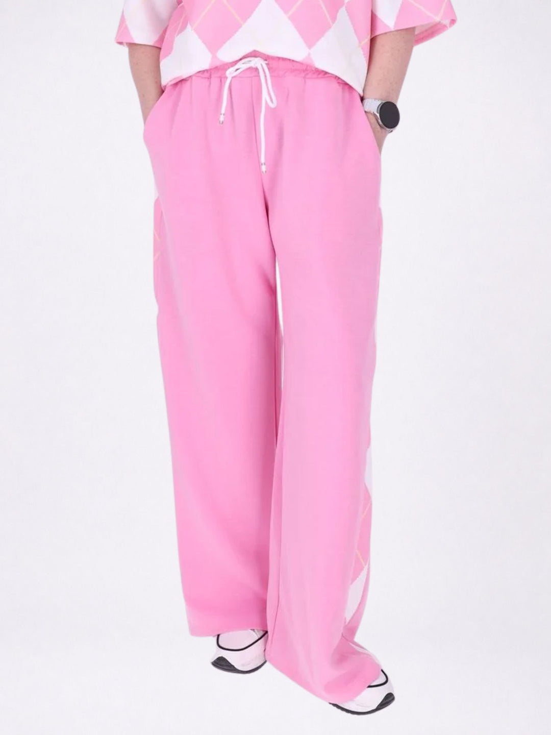 Set Jogginghose + T-Shirt Damen AOP Raute