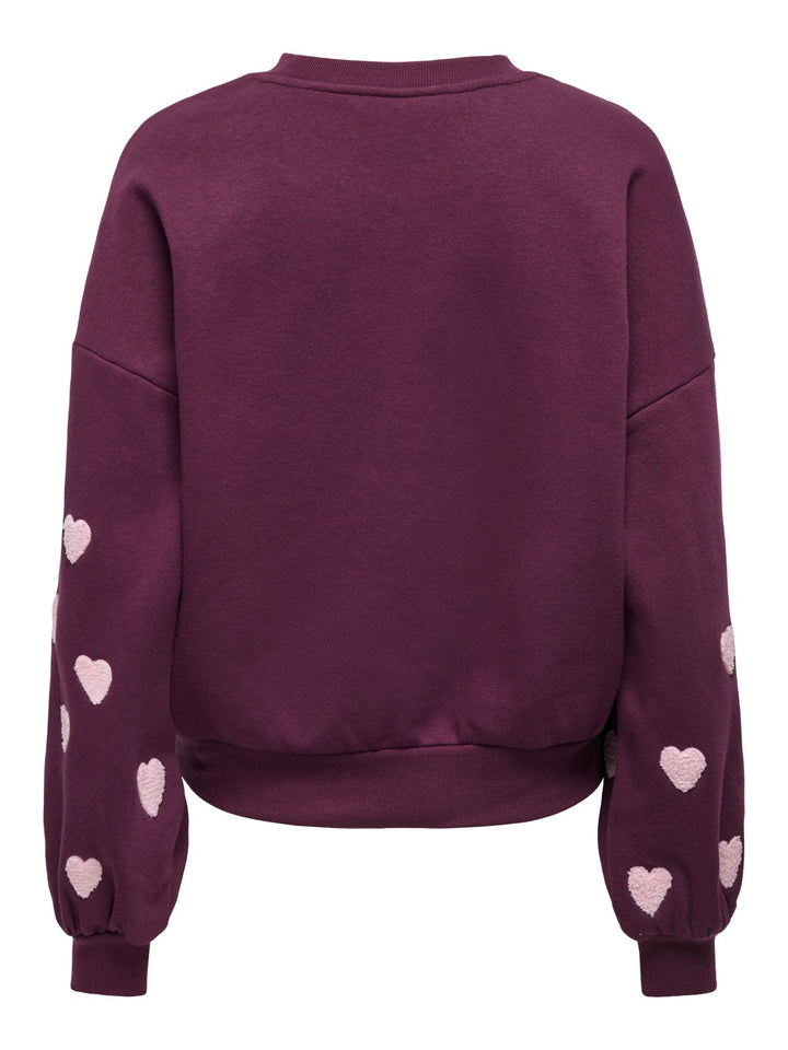 ONLMACY L/S O-NECK BOX CC SWT NOOS Fig/Pale lilac hearts