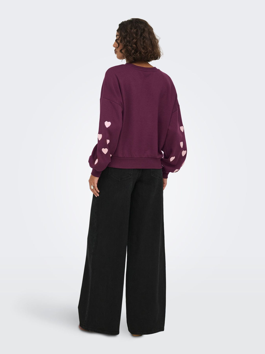 ONLMACY L/S O-NECK BOX CC SWT NOOS Fig/Pale lilac hearts