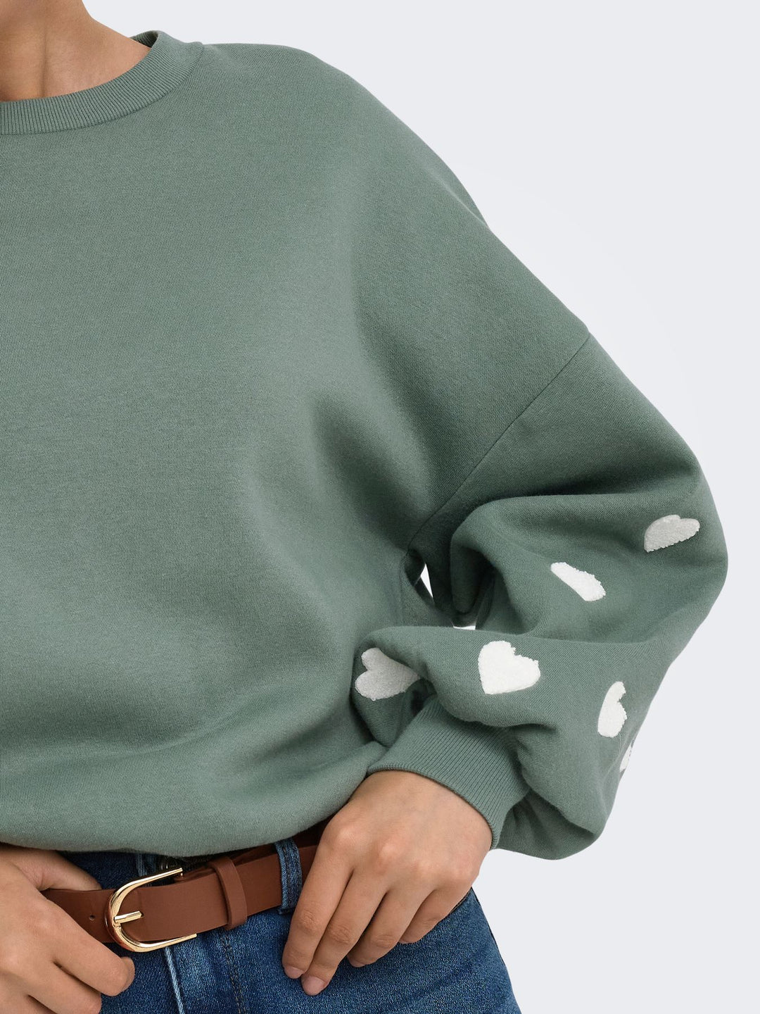 ONLMACY L/S O-NECK BOX CC SWT NOOS Laurel Wreath/cd heart