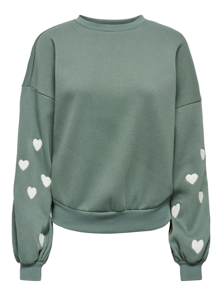 ONLMACY L/S O-NECK BOX CC SWT NOOS Laurel Wreath/cd heart