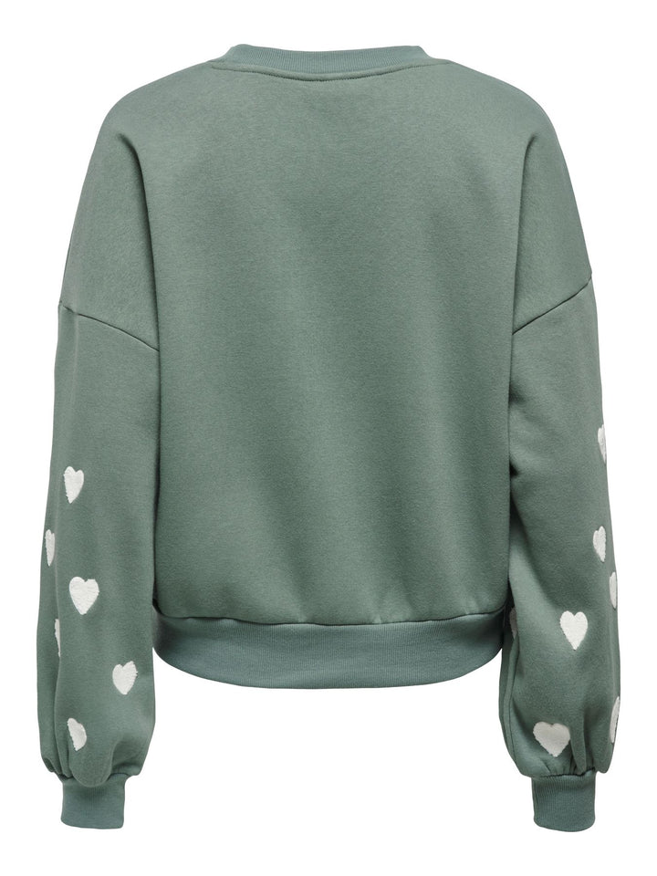ONLMACY L/S O-NECK BOX CC SWT NOOS Laurel Wreath/cd heart