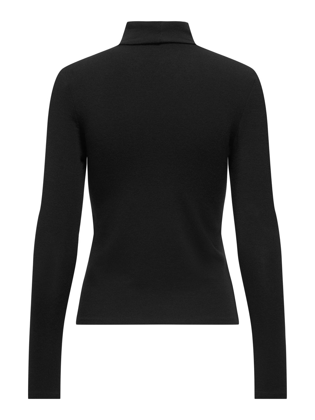 ONLGLAMOUR L/S ROLL-NECK TOP JRS NO Black