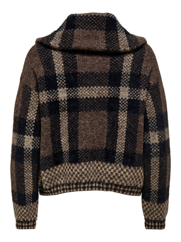 Damen Strickjacke in Black, Chocolate Martini & Biscotti