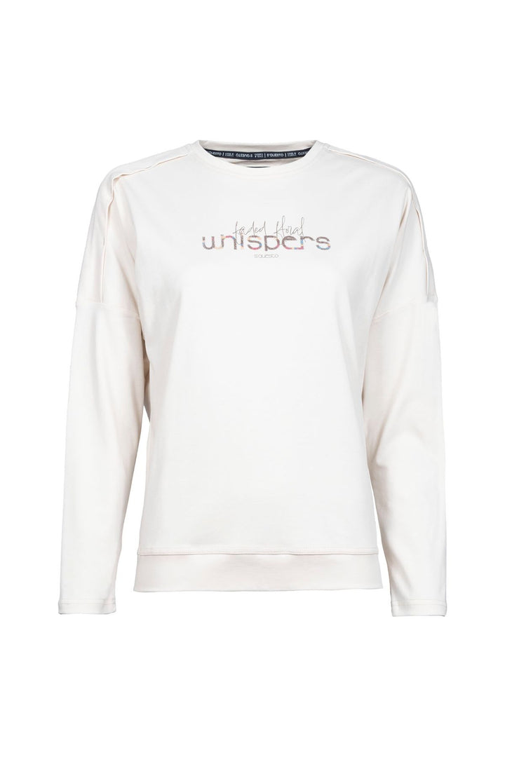 Langarmshirt Damen Frontmotiv mit Farbverlauf