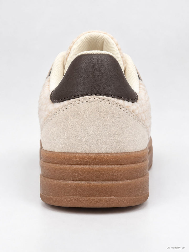 Retro-Sneaker Teddy-Optik