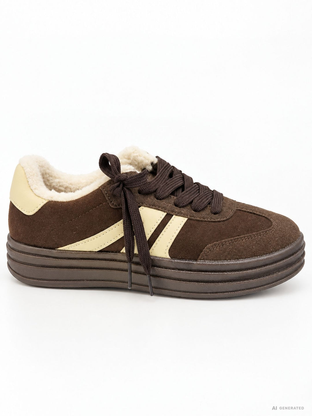 Sneaker Veloureoptik Teddyfutter