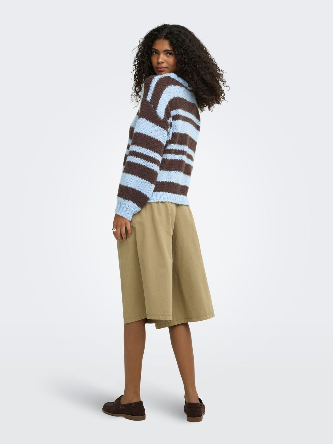 ONLNORDIC LS STRIPE O-NECK KNT
