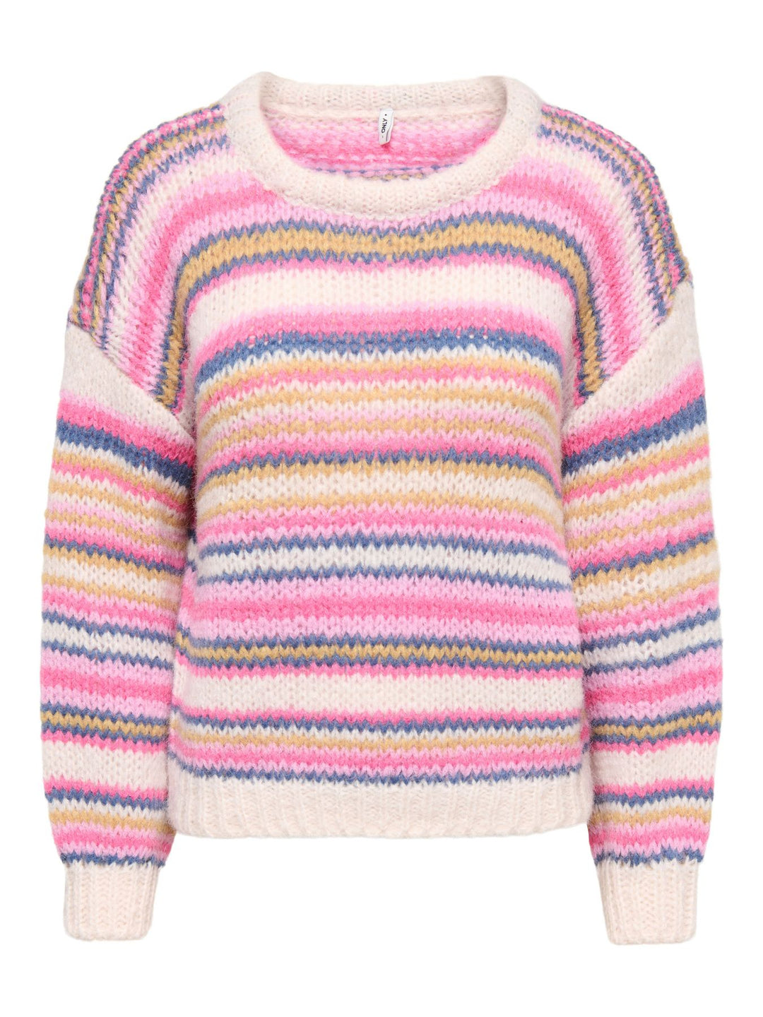 ONLNORDIC LS STRIPE O-NECK KNT