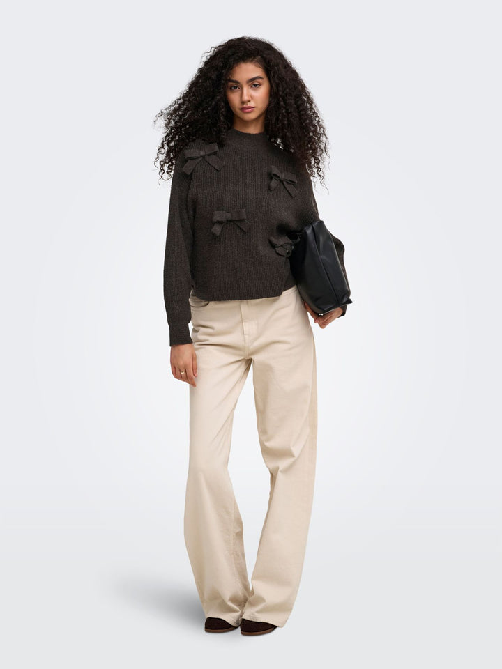 ONLLISA LS BOW PULLOVER KNT NOOS