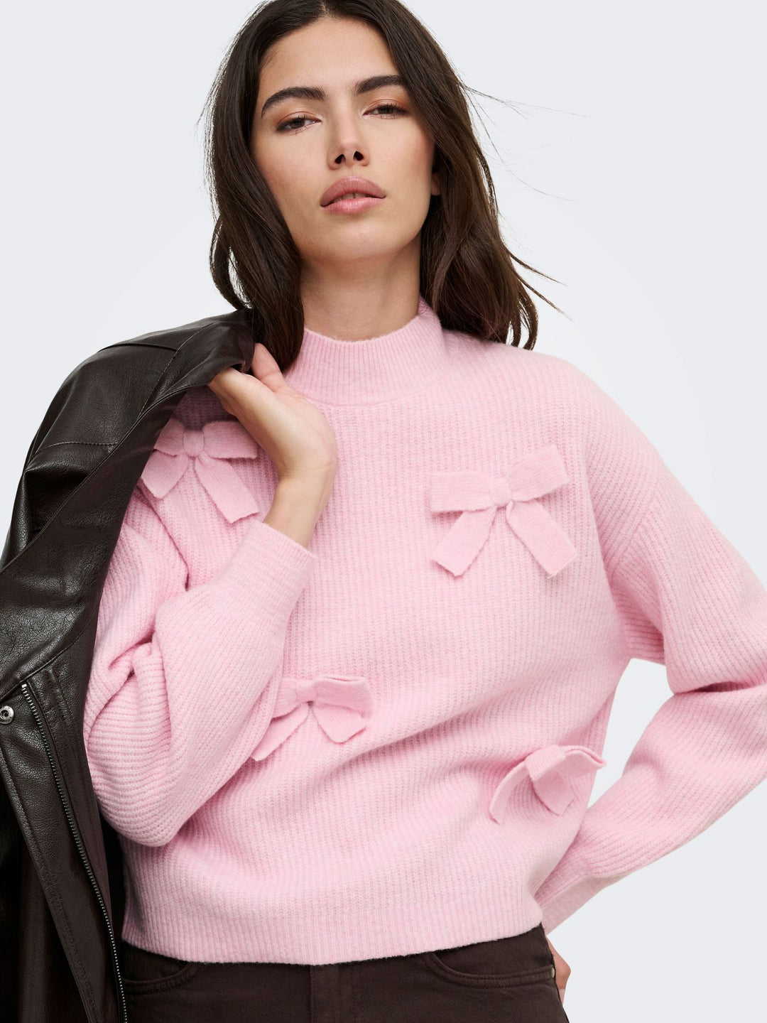 ONLLISA LS BOW PULLOVER KNT NOOS