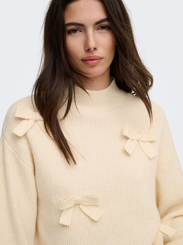 ONLLISA LS BOW PULLOVER KNT NOOS