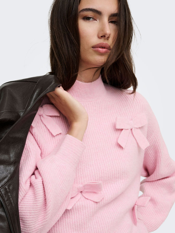 ONLLISA LS BOW PULLOVER KNT NOOS