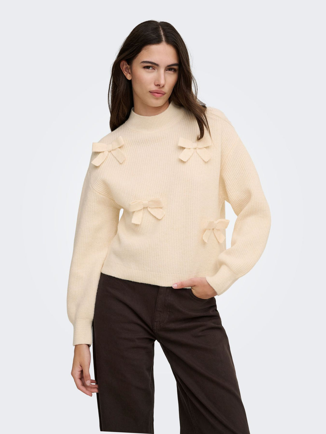 ONLLISA LS BOW PULLOVER KNT NOOS