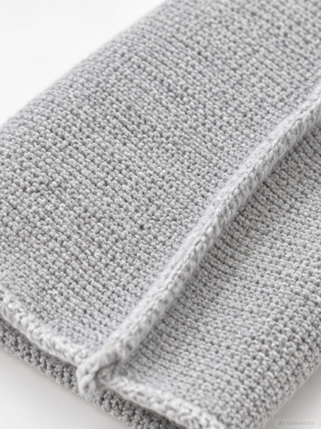 Damen Strickpullover mit Rundhals und abgerundetem Bund – Hellgrau