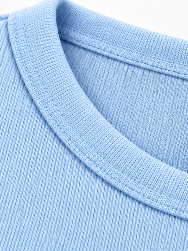 Strickpullover Damen Rundhals „LATINA“ – Hellblau