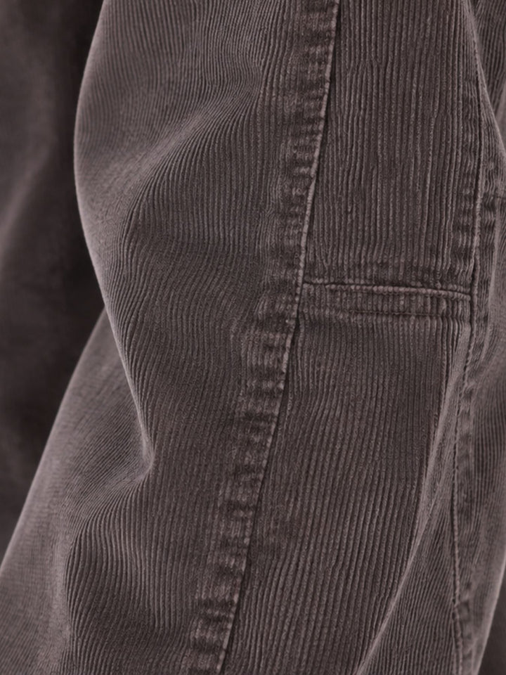 Damen Cordhose Barrel Fit – Coffee
