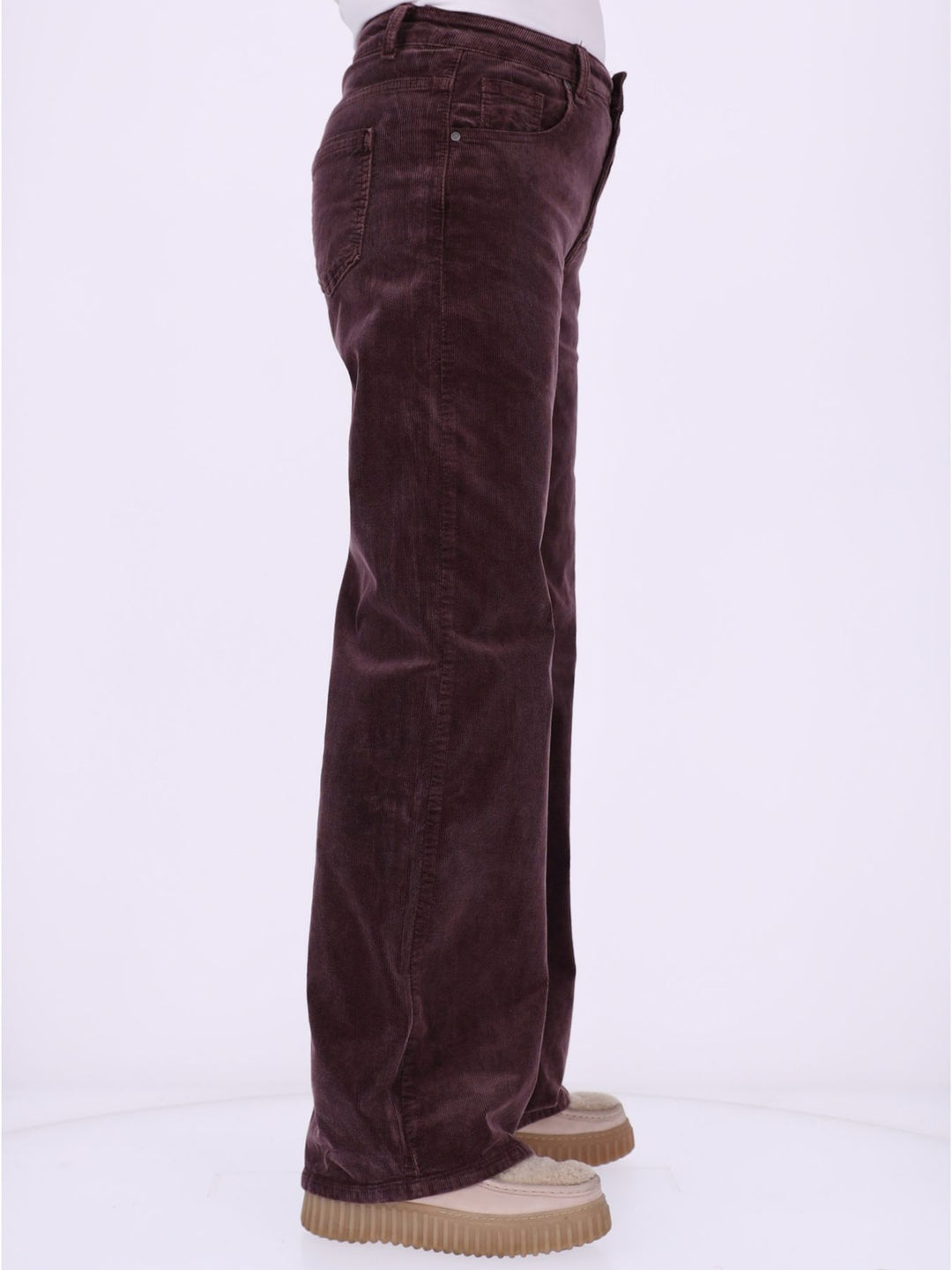 Straight Cordhose Damen – Raspberry