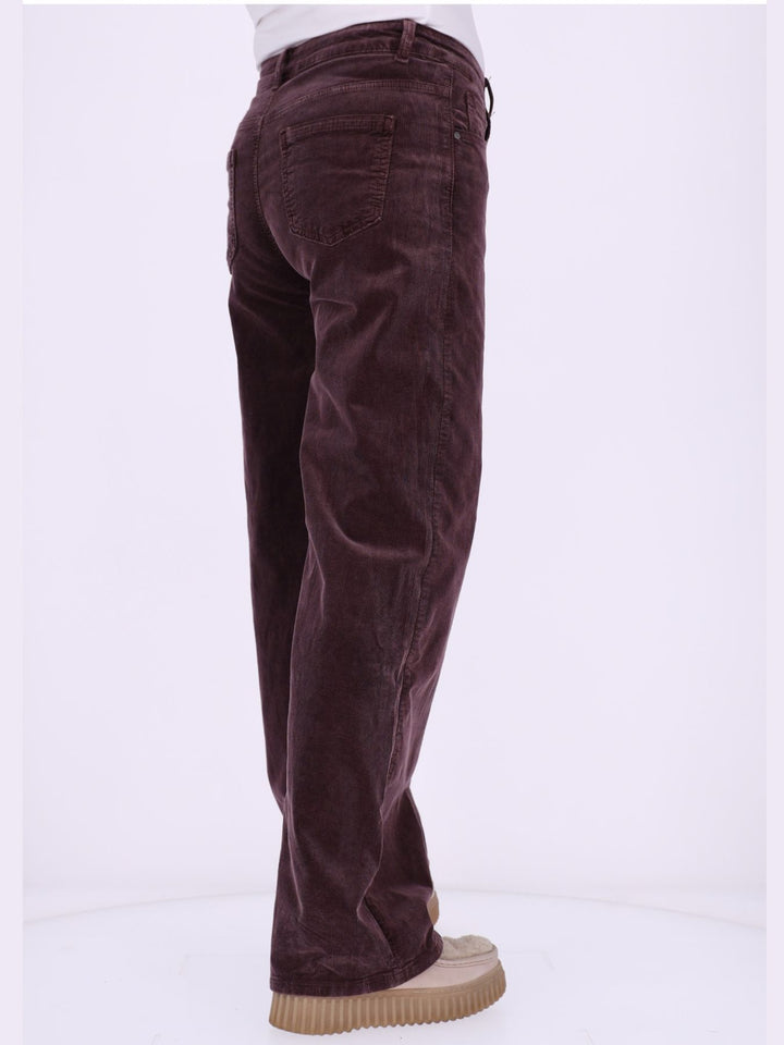 Straight Cordhose Damen – Raspberry