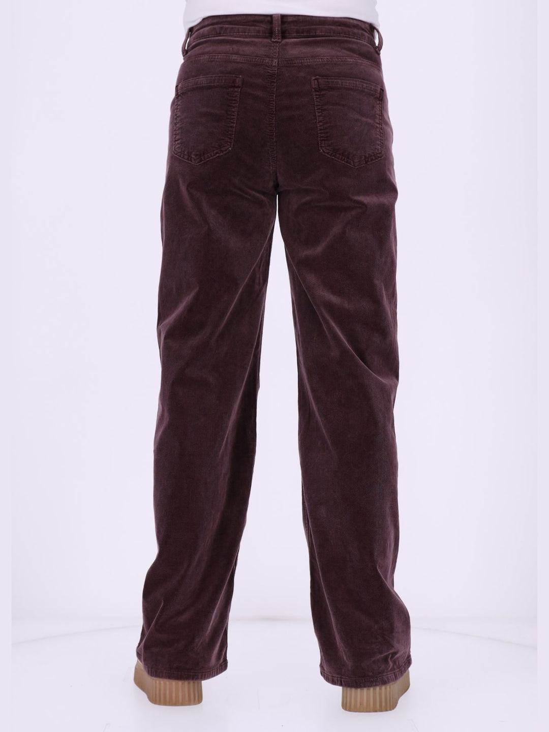 Straight Cordhose Damen – Raspberry