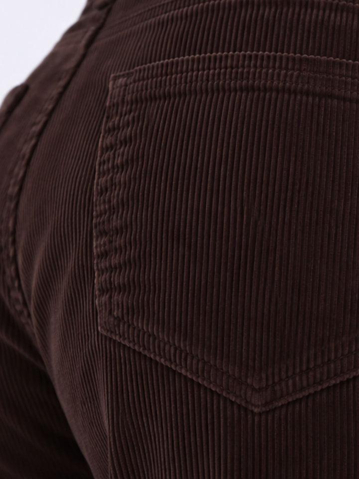 Hose Breitcord weites Bein Gürtel