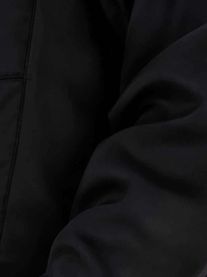 Schwarze Damenbluse mit Hemdkragen