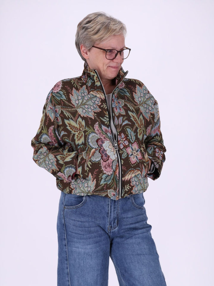 Bousonjacke kurz Gobelin Floral