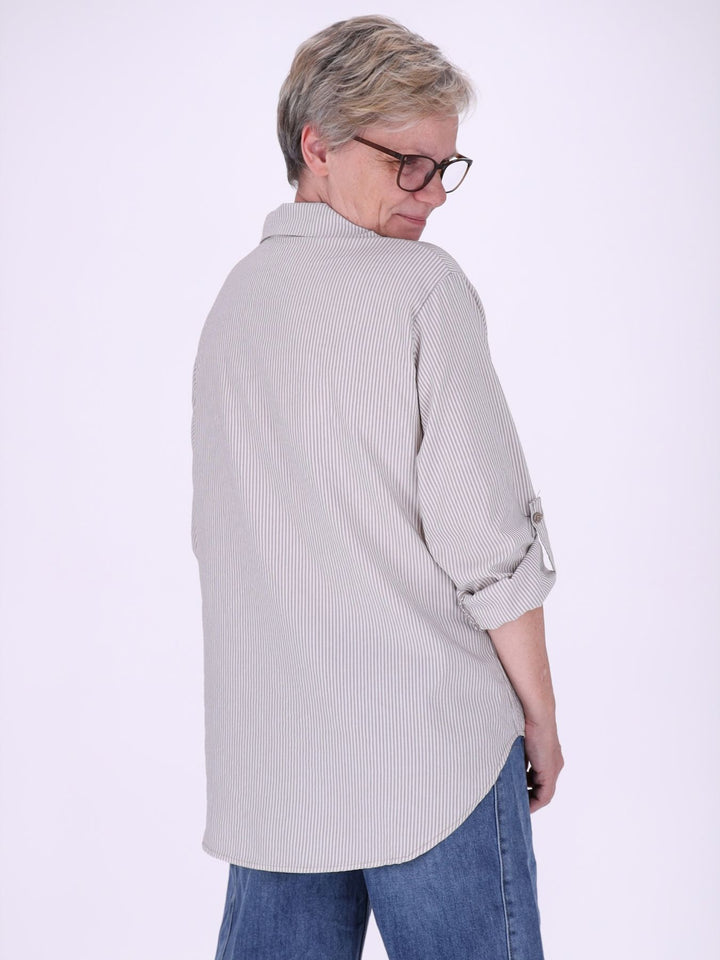 Bluse Damen AOP Streifen