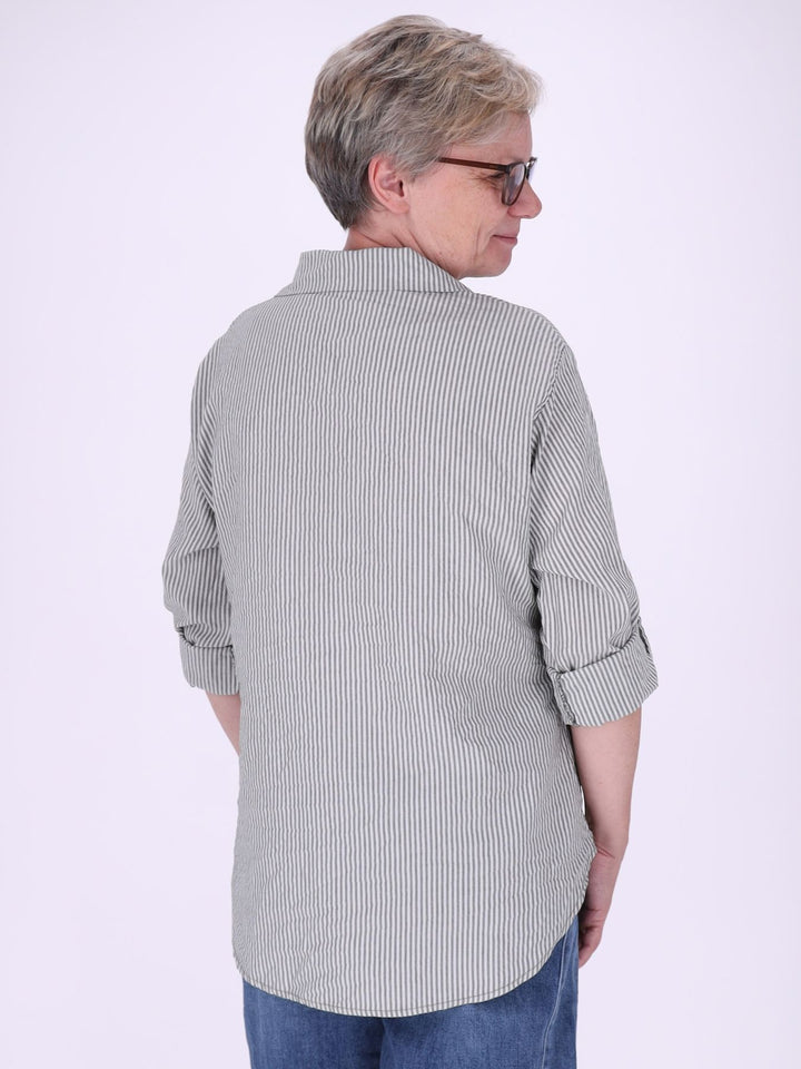 Bluse Damen AOP Streifen