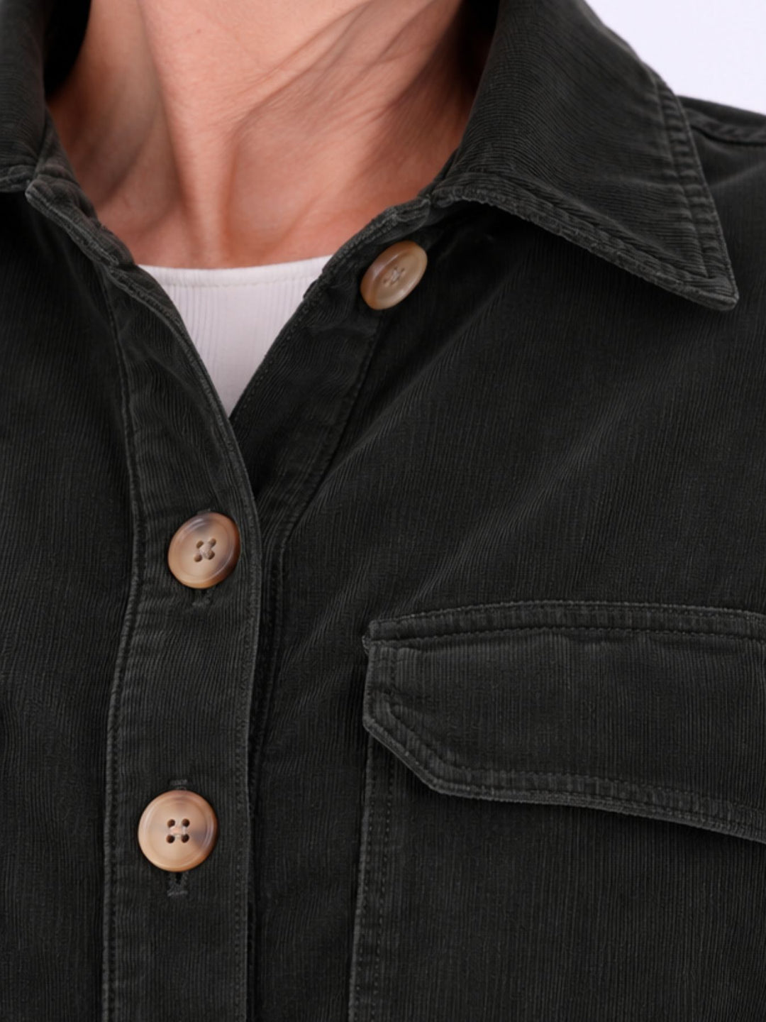 Cord-Overshirt Karofutter