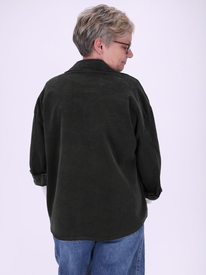 Cord-Overshirt Karofutter