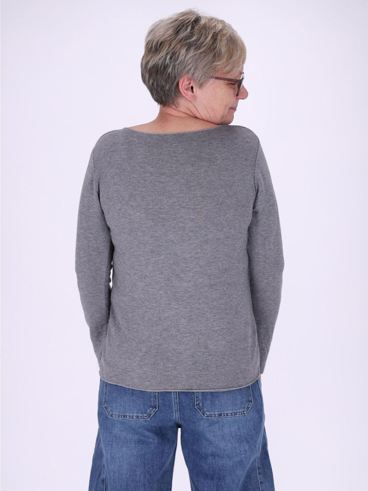 Shirt Damen Rundhals Feinstrick