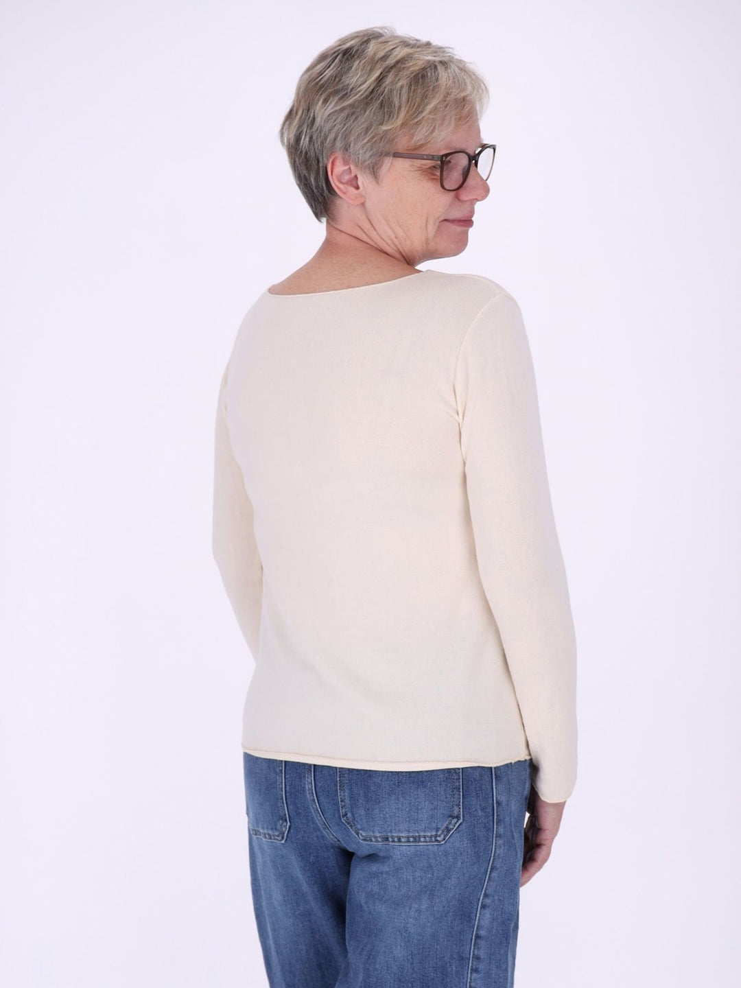 Shirt Damen Rundhals Feinstrick