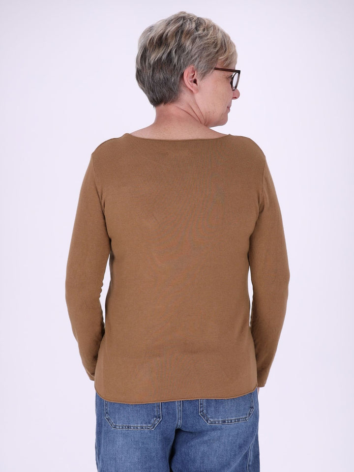 Shirt Damen Rundhals Feinstrick