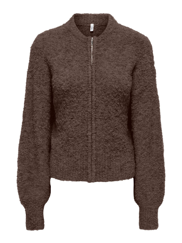 ONLBOUBLE LS O-NECK ZIP CARDIGAN KN
