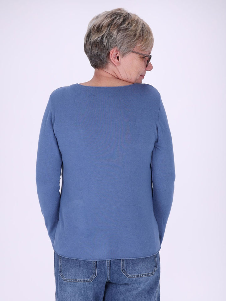 Shirt Damen Rundhals Feinstrick