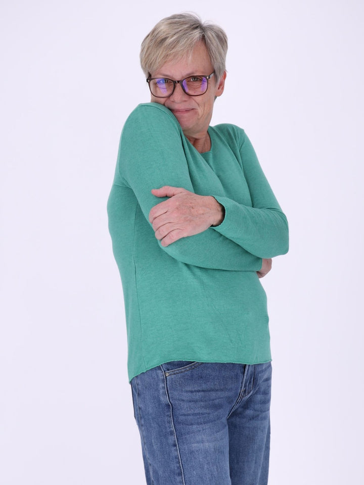 Shirt Damen Rundhals Feinstrick