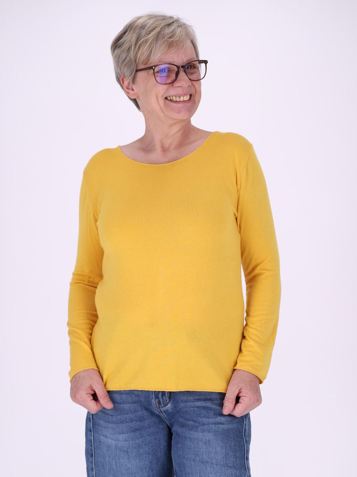 Shirt Damen Rundhals Feinstrick