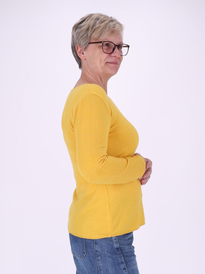 Shirt Damen Rundhals Feinstrick